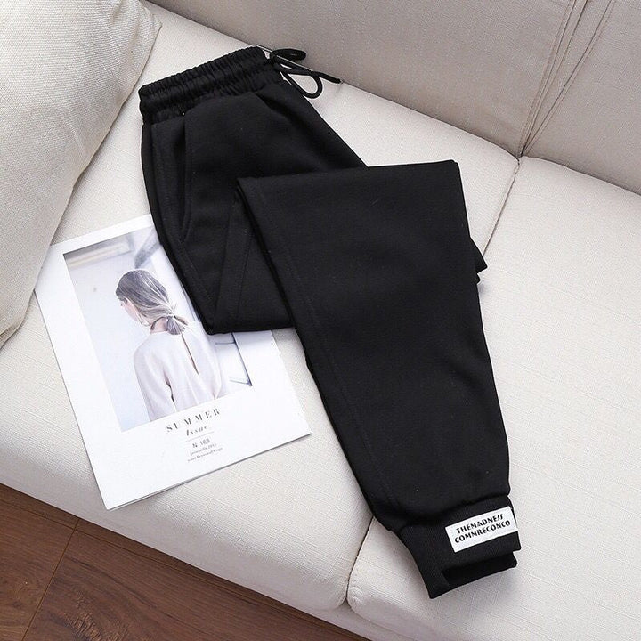 High Waist Sweatpants-Black-S-State of Style