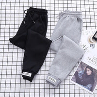High Waist Sweatpants-Black-S-State of Style