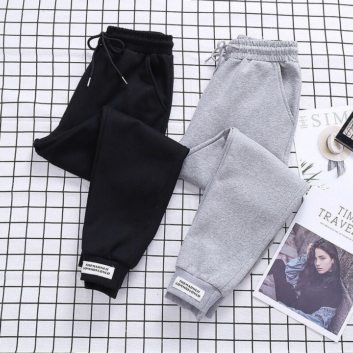 High Waist Sweatpants-Black-S-State of Style