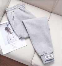 High Waist Sweatpants-Grey-S-State of Style