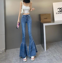 High Waisted Flared Jeans - Mia-Blue-26-State of Style