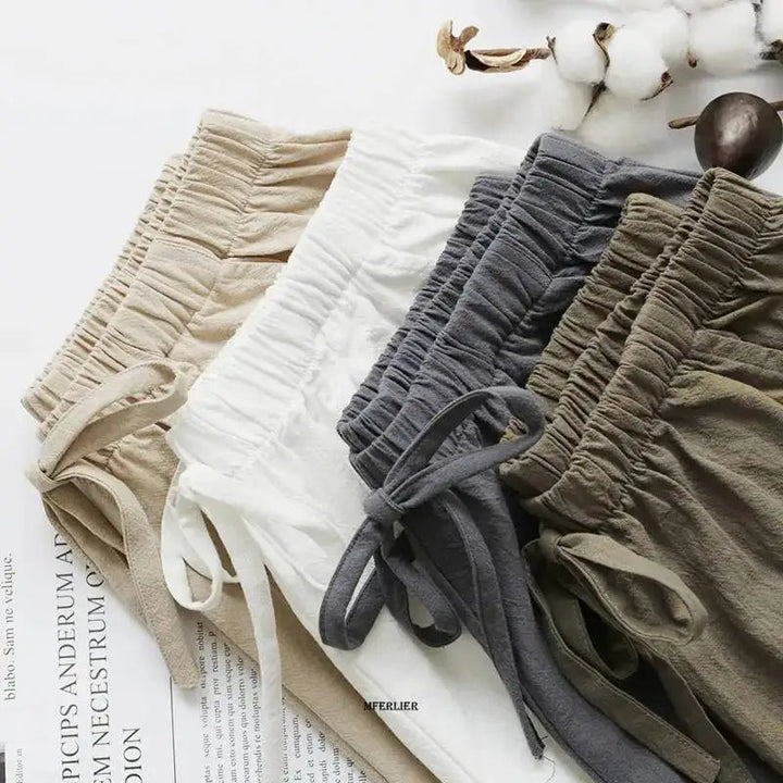 High-Waisted Linen Shorts – Plus Size & Perfect for Beach Days-Black-2XL-State of Style