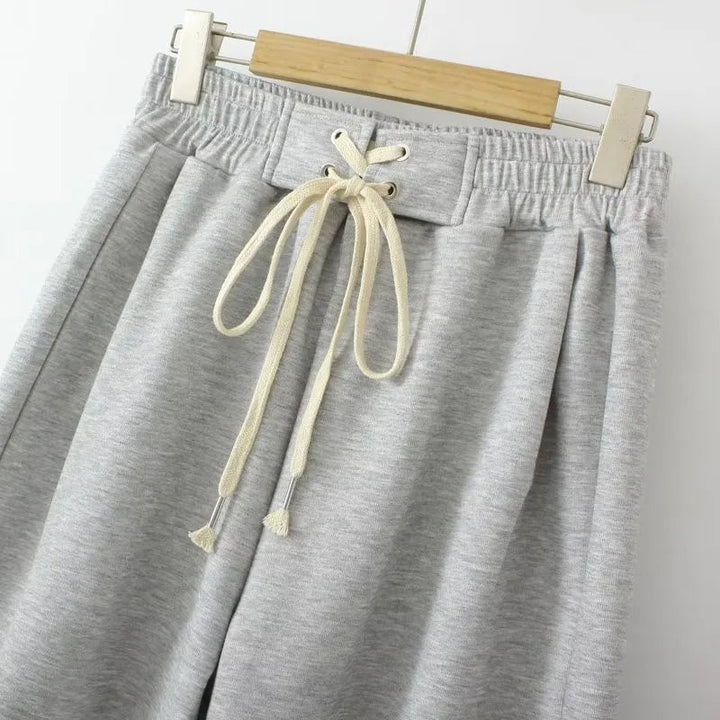 High-Waisted Plus-Size Shorts with Drawstring Waist-Black-3XL-State of Style