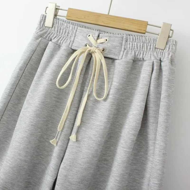 High-Waisted Plus-Size Shorts with Drawstring Waist-Black-3XL-State of Style