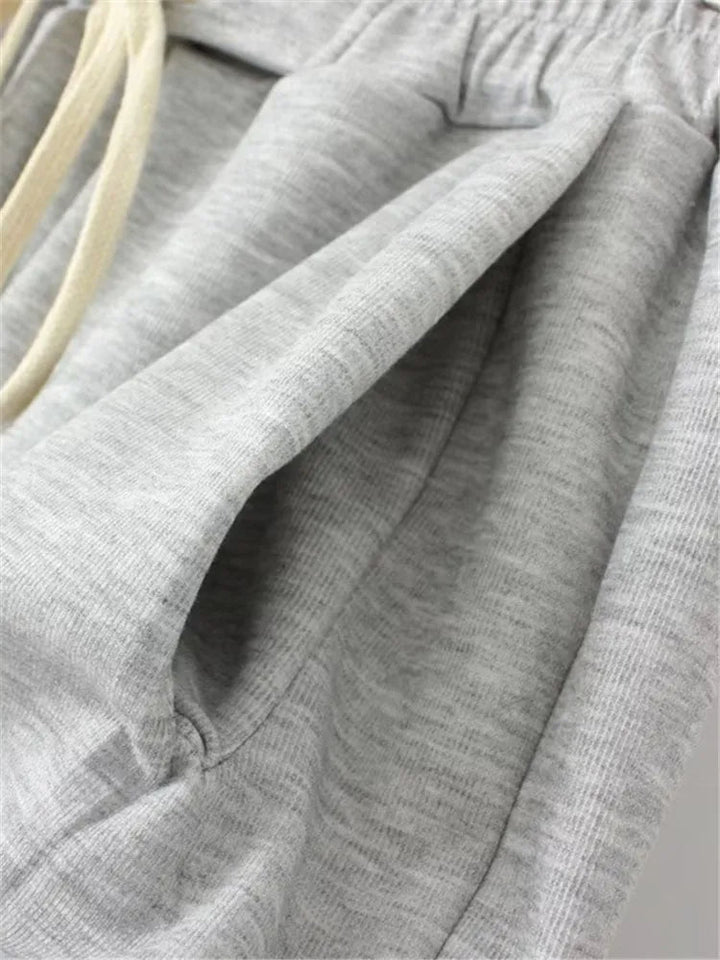 High-Waisted Plus-Size Shorts with Drawstring Waist-Black-3XL-State of Style