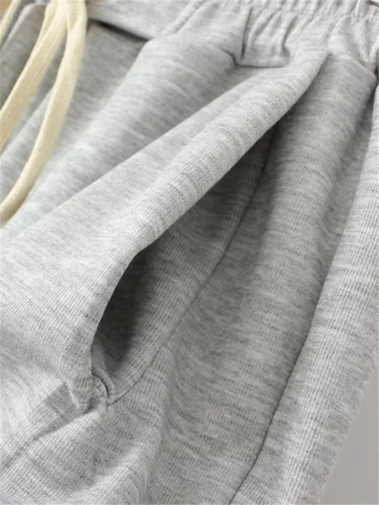 High-Waisted Plus-Size Shorts with Drawstring Waist-Black-3XL-State of Style