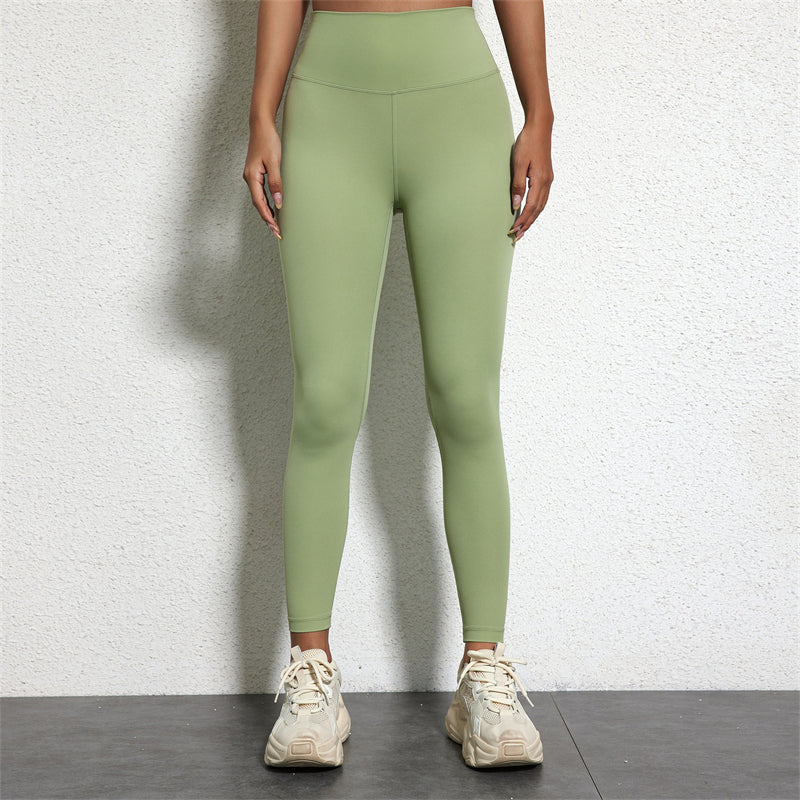 High-Waisted Plus Size Yoga Leggings – Soft & Stretchy Activewear-Avocado Green-2XL-State of Style