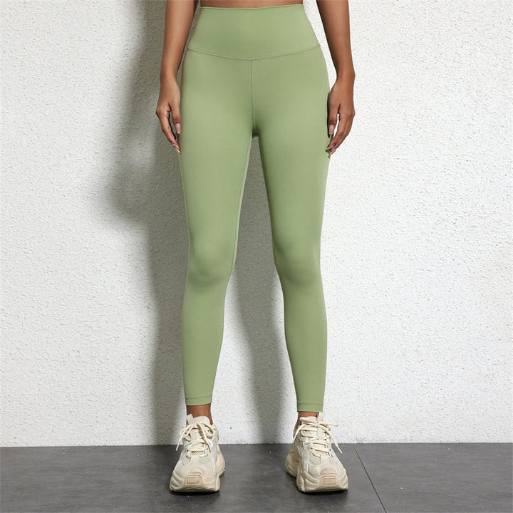 High-Waisted Plus Size Yoga Leggings – Soft & Stretchy Activewear-Avocado Green-2XL-State of Style