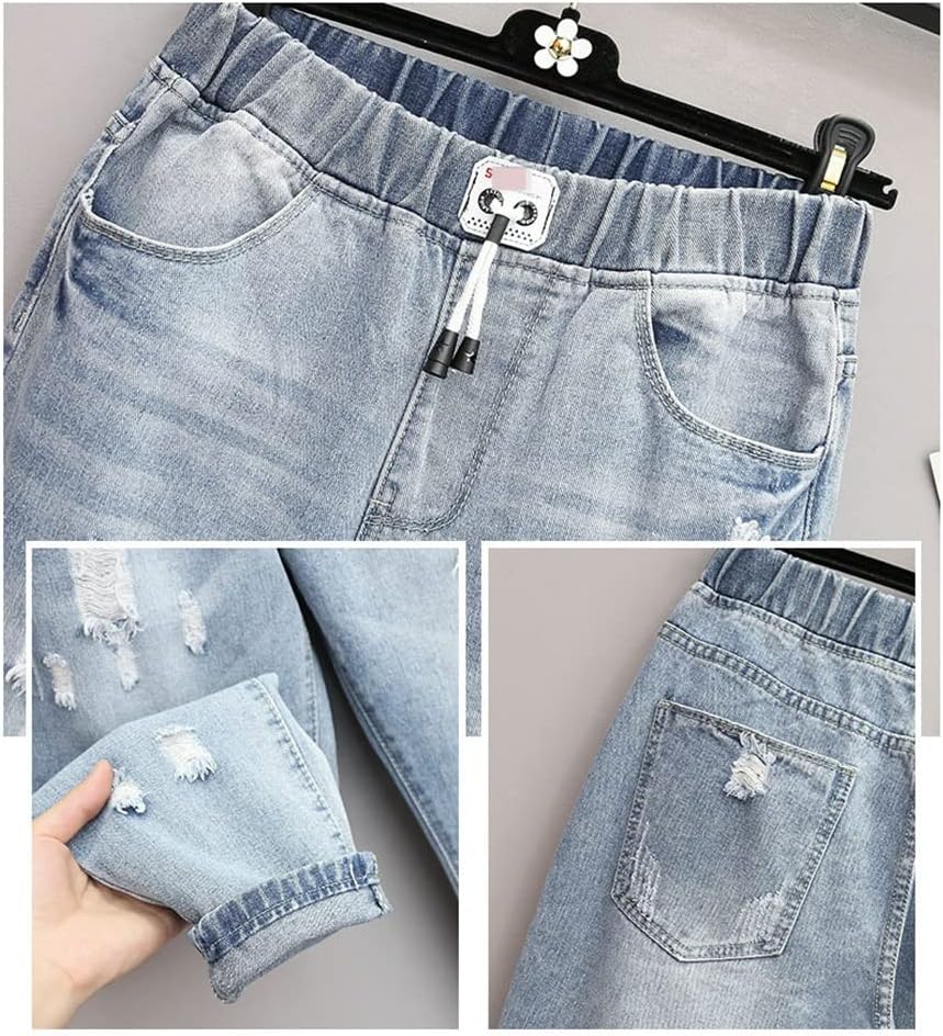 High-Waisted Ripped Jeans – Plus Size-L-State of Style