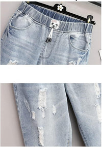 High-Waisted Ripped Jeans – Plus Size-L-State of Style