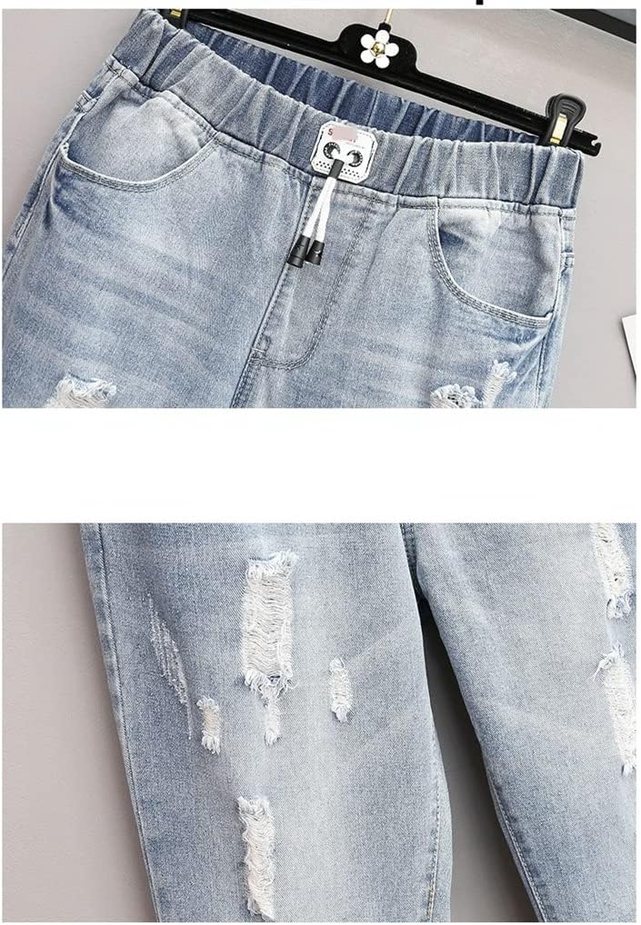High-Waisted Ripped Jeans – Plus Size-L-State of Style