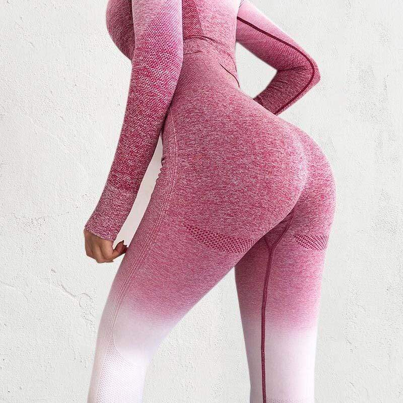 High-Waisted Shape Legging - Serena-Pink-S-State of Style