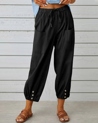 High-Waisted Women's Trousers – Olivia-Black-S-State of Style