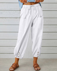 High-Waisted Women's Trousers – Olivia-White-S-State of Style