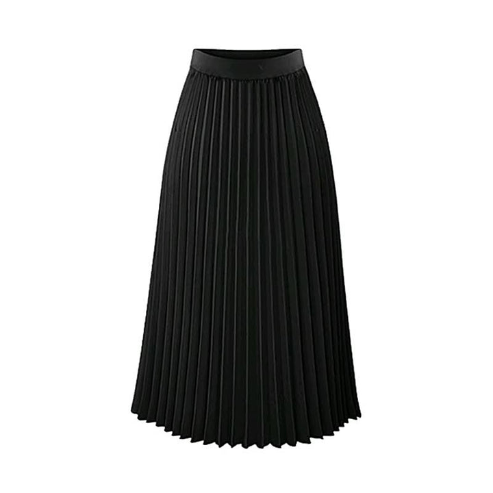 HighDress | Women's Elegant Pleated Skirt-Black-S-State of Style