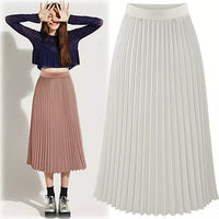 HighDress | Women's Elegant Pleated Skirt-Black-S-State of Style