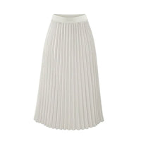 HighDress | Women's Elegant Pleated Skirt-White-S-State of Style