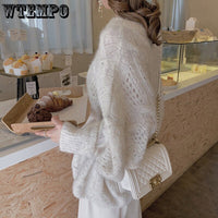 Hollow Sweaters | Women's Trendy Knitwear-Pink-S-State of Style