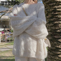 Hollow Sweaters | Women's Trendy Knitwear-Pink-S-State of Style