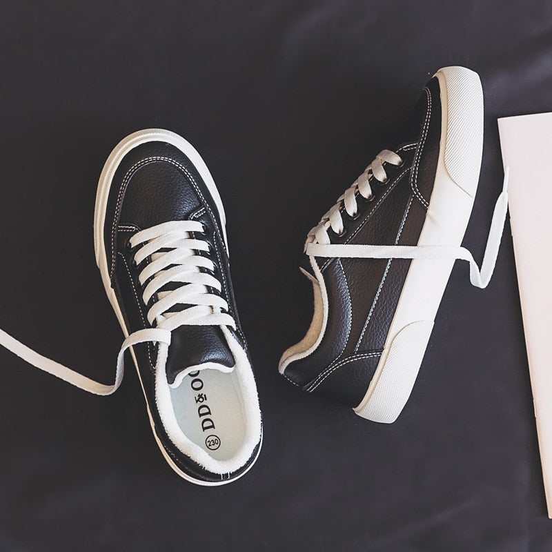 HollySneaks | Women's Comfortable Everyday Sneakers-Black-4.5-State of Style