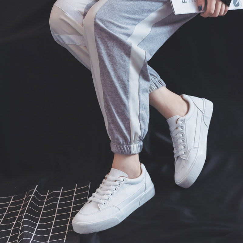 HollySneaks | Women's Comfortable Everyday Sneakers-White Gold-4.5-State of Style