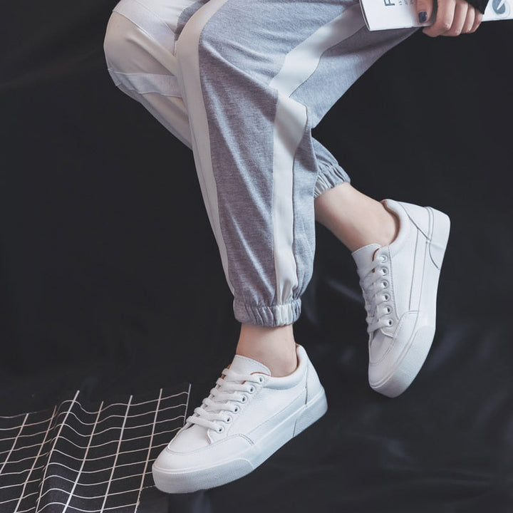 HollySneaks | Women's Comfortable Everyday Sneakers-White Gold-4.5-State of Style