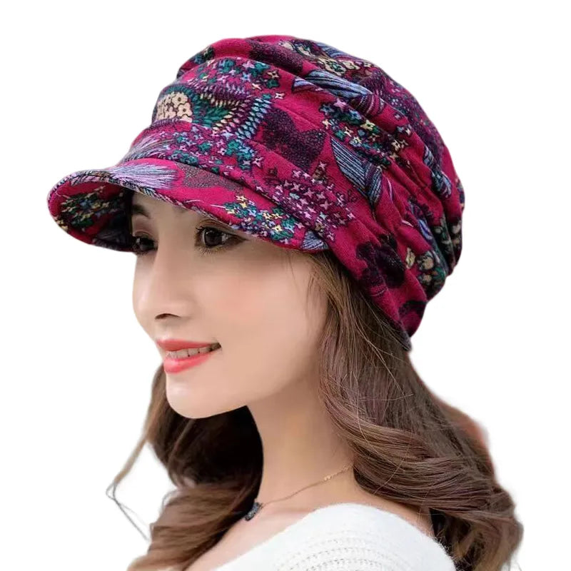 Honey Winter Cap | Stylish & Casual-Red-State of Style