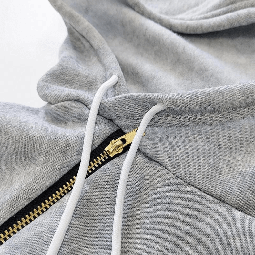 Hooded sweatshirt dress with pockets – Isabella-Black-S-State of Style
