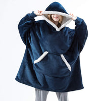 Hoodie & Blanket | Wonderful combination of a soft hoodie and a comfortable blanket in one!-Blue-State of Style