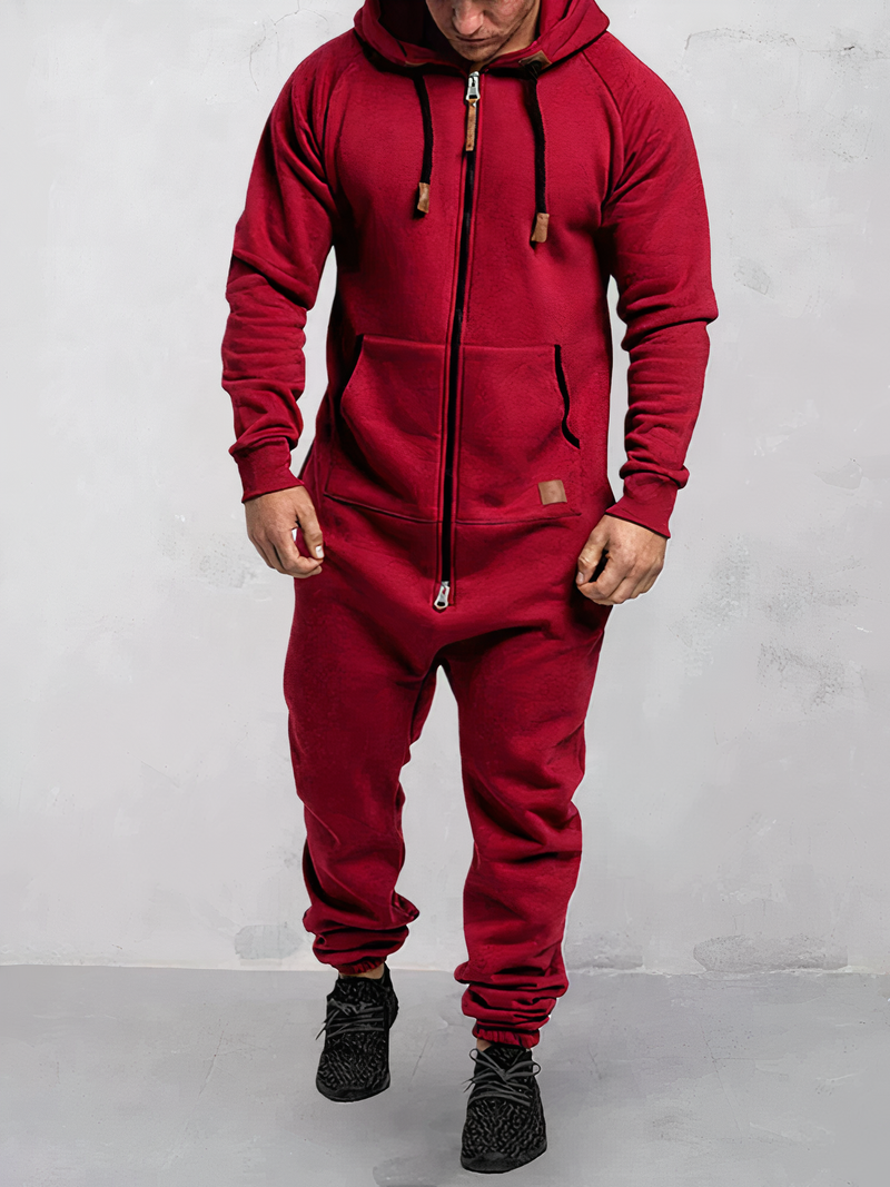 Hoodie Tracksuit for Men - EliteTrack-Red-S-State of Style