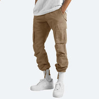 Howard - Casual Cargo Trousers for Men-Grey-S-State of Style