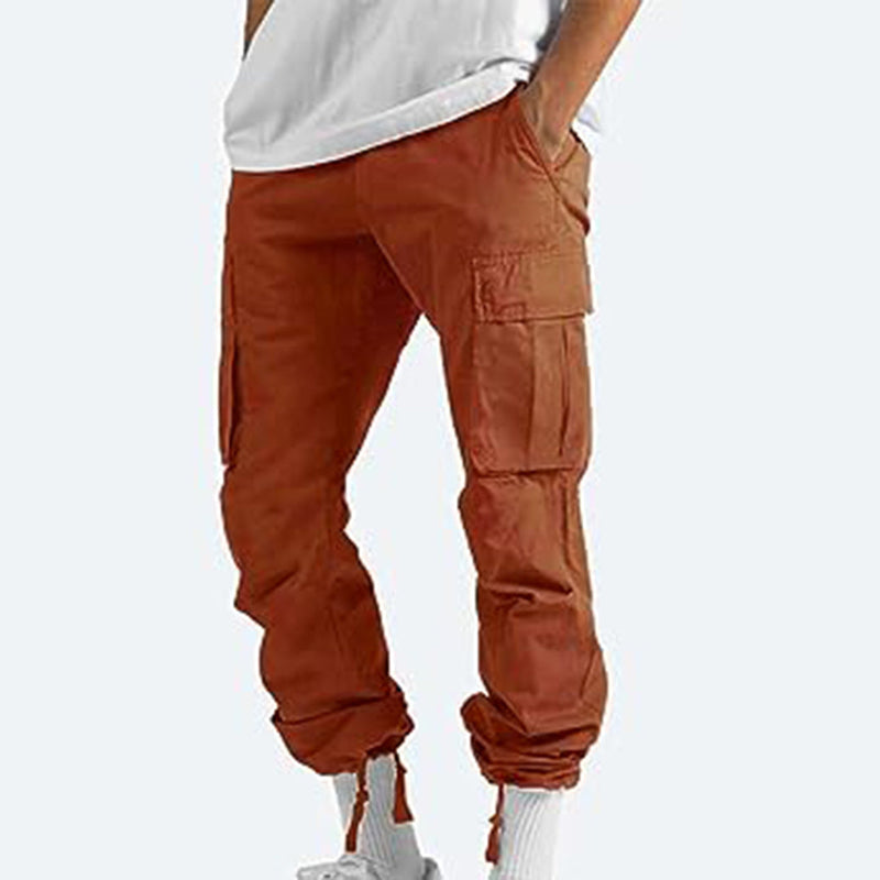 Howard - Casual Cargo Trousers for Men-Grey-S-State of Style