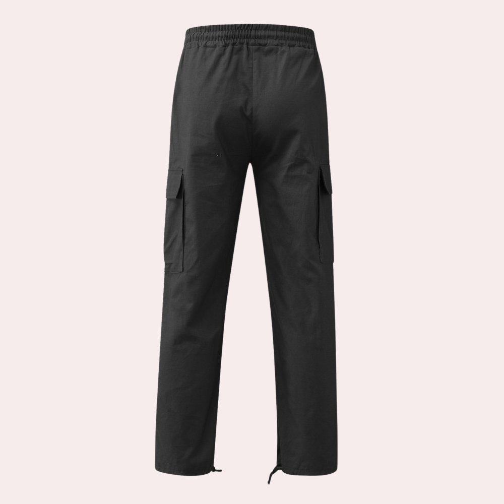 Howard - Casual Cargo Trousers for Men-Grey-S-State of Style