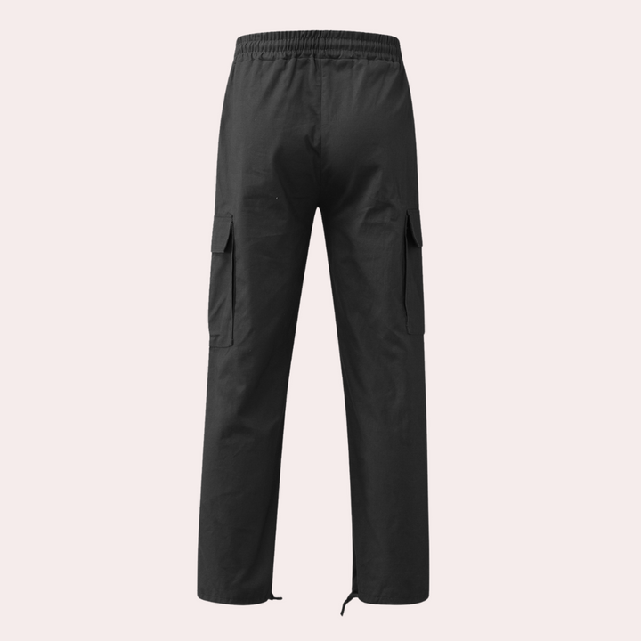 Howard - Casual Cargo Trousers for Men-Grey-S-State of Style