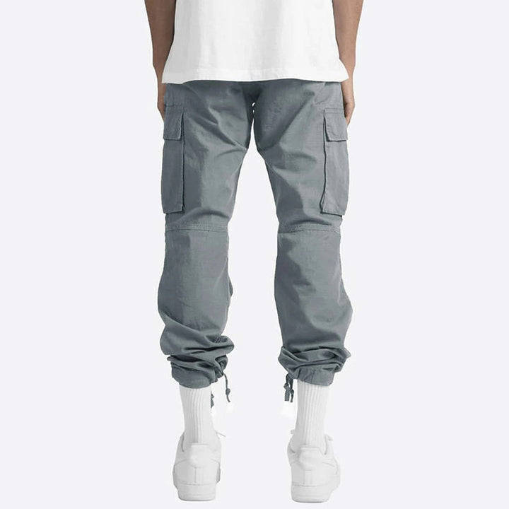 Howard - Casual Cargo Trousers for Men-Grey-S-State of Style