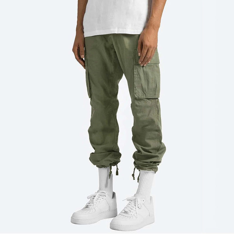 Howard - Casual Cargo Trousers for Men-Grey-S-State of Style