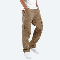 Howard - Casual Cargo Trousers for Men-Khaki-S-State of Style