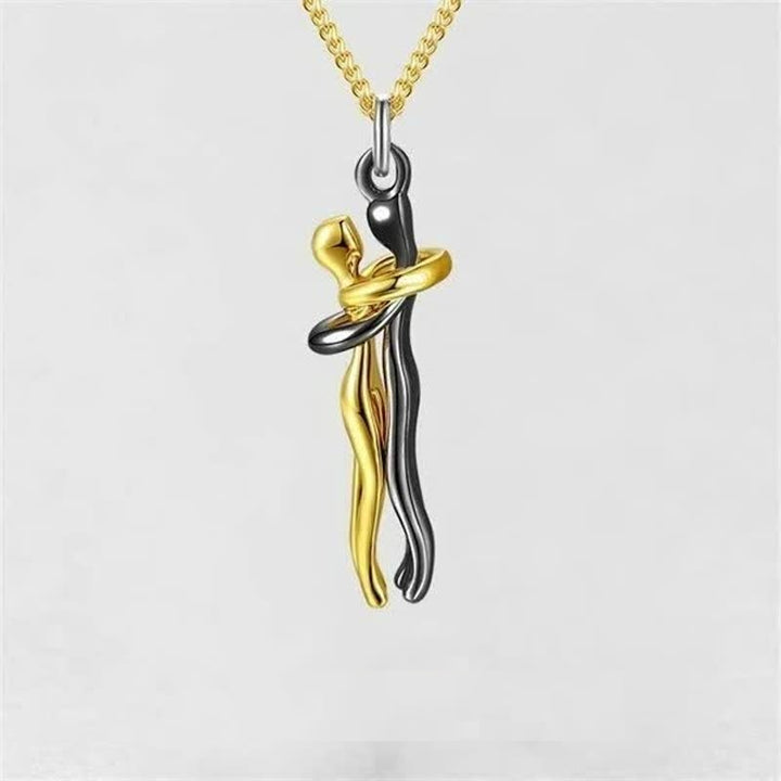 HugNecklace | Elegant Women's Necklace-Black Gold-State of Style