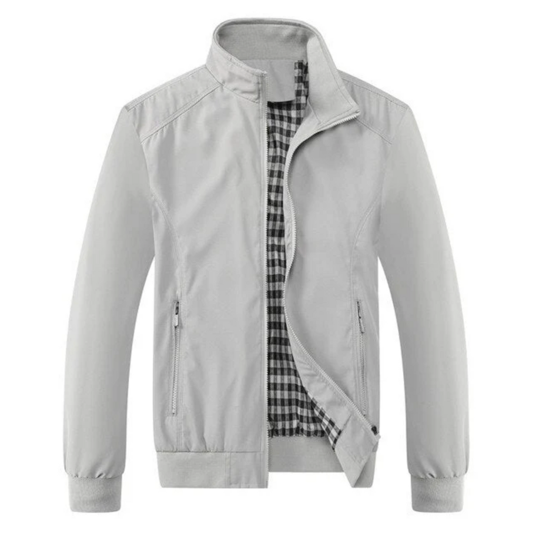 Hugo Waterproof Jacket | Button-Up Summer Jacket-Light Grey-M-State of Style