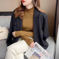 HuibShirt | Women's Elegant Subtle-Tone Sweater-Dark Brown-S-State of Style