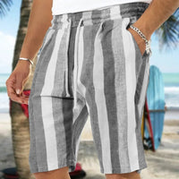 Hyden - Men's Linen Shorts | Stylish Summer Shorts-Grey-M-State of Style