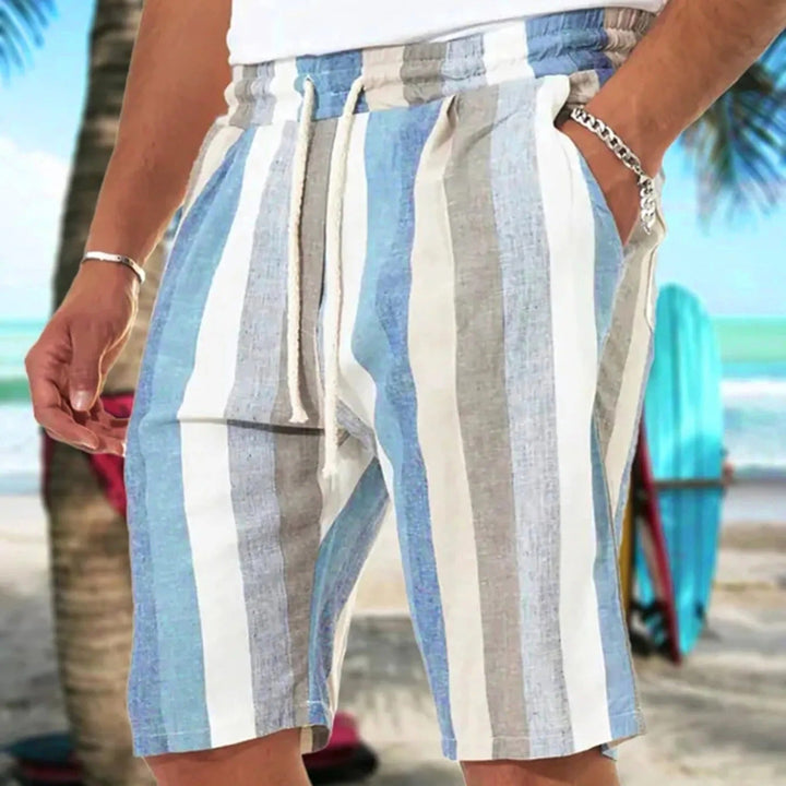 Hyden - Men's Linen Shorts | Stylish Summer Shorts-Light Blue-M-State of Style