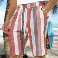 Hyden - Men's Linen Shorts | Stylish Summer Shorts-Red-M-State of Style