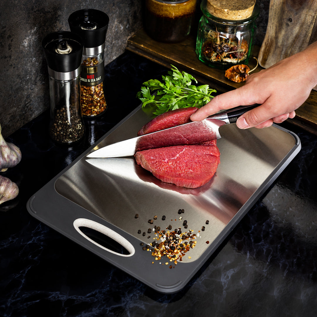 Hygienic Stainless Steel Cutting Board - SteelSafe-State of Style