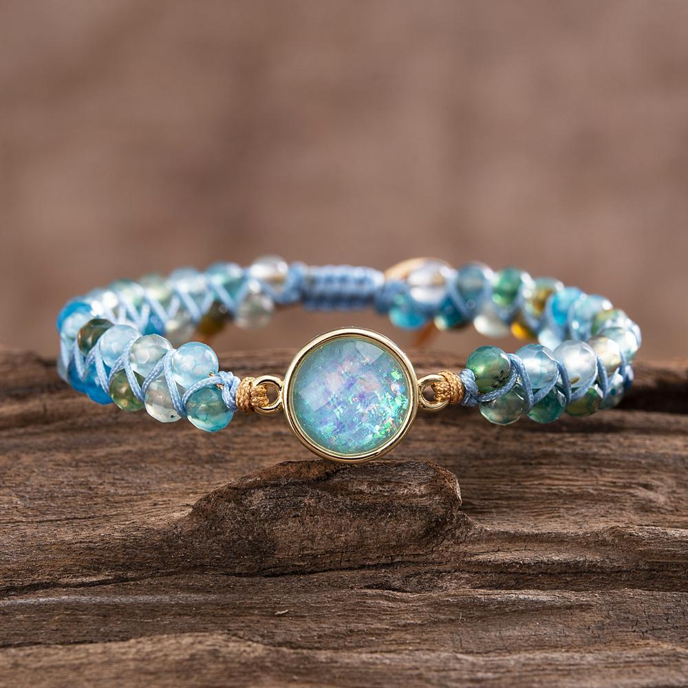 Hypnotic Blue Opal Bracelet - Liora-State of Style