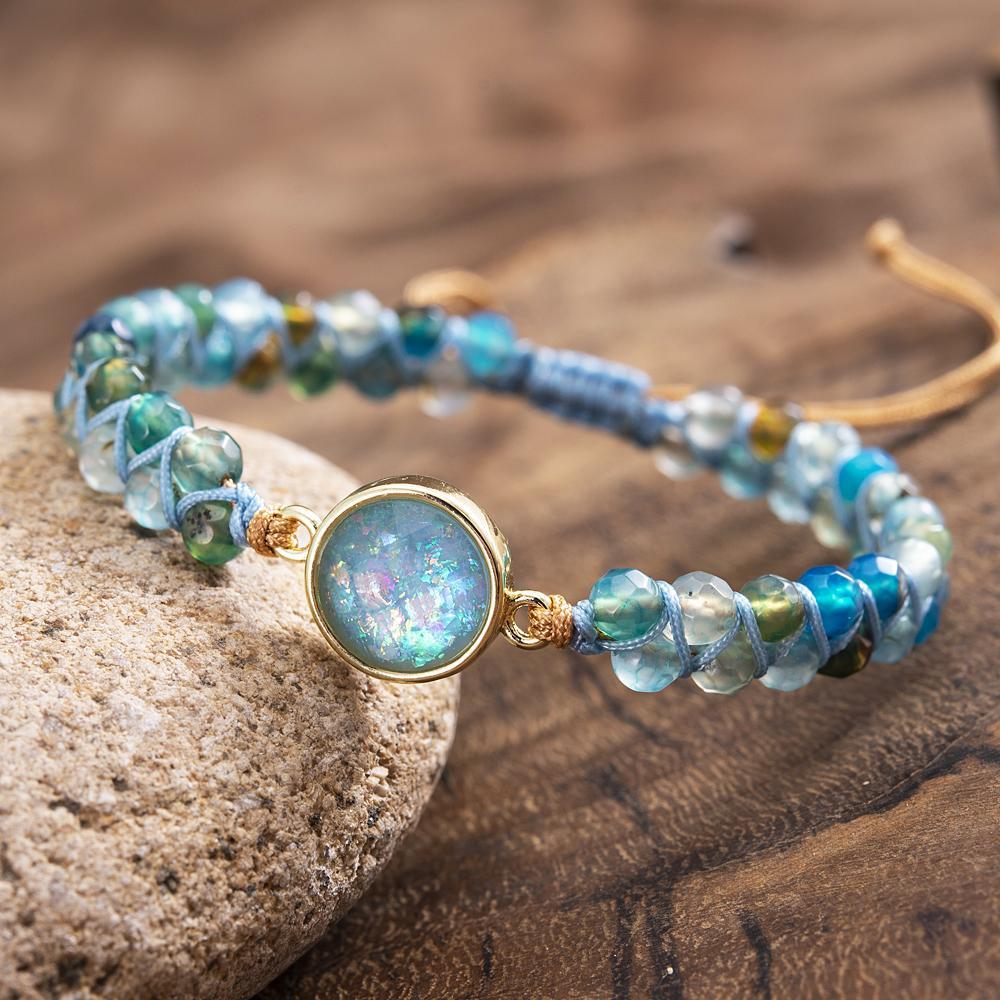 Hypnotic Blue Opal Bracelet - Liora-State of Style