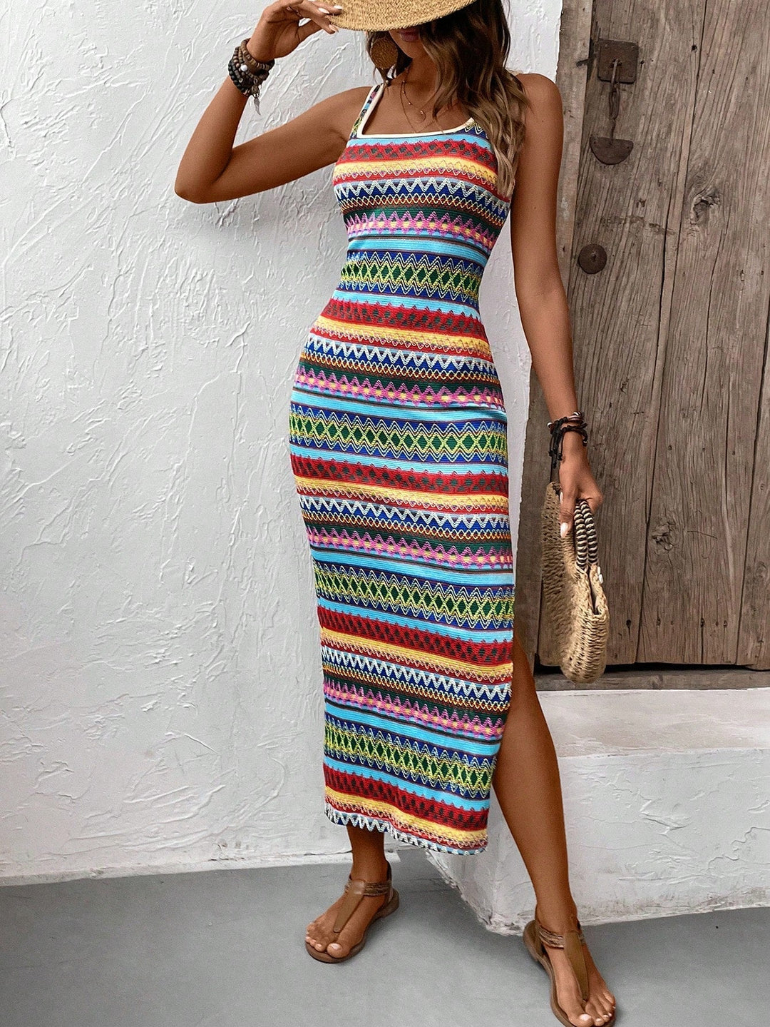 Ibiza-style Beach Dress with Bohemian Flair – Solea-Fuchsia-XS-State of Style