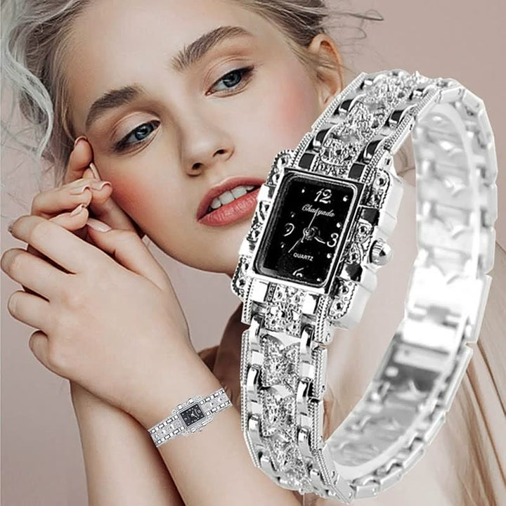 IcedWatch | Women's Elegant Timepiece-Silver-State of Style