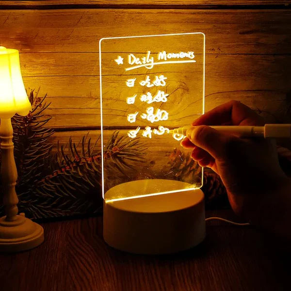 Illuminate Magic Notepad - GlowPad-Warm Light (light without switch) + wipe + open-State of Style