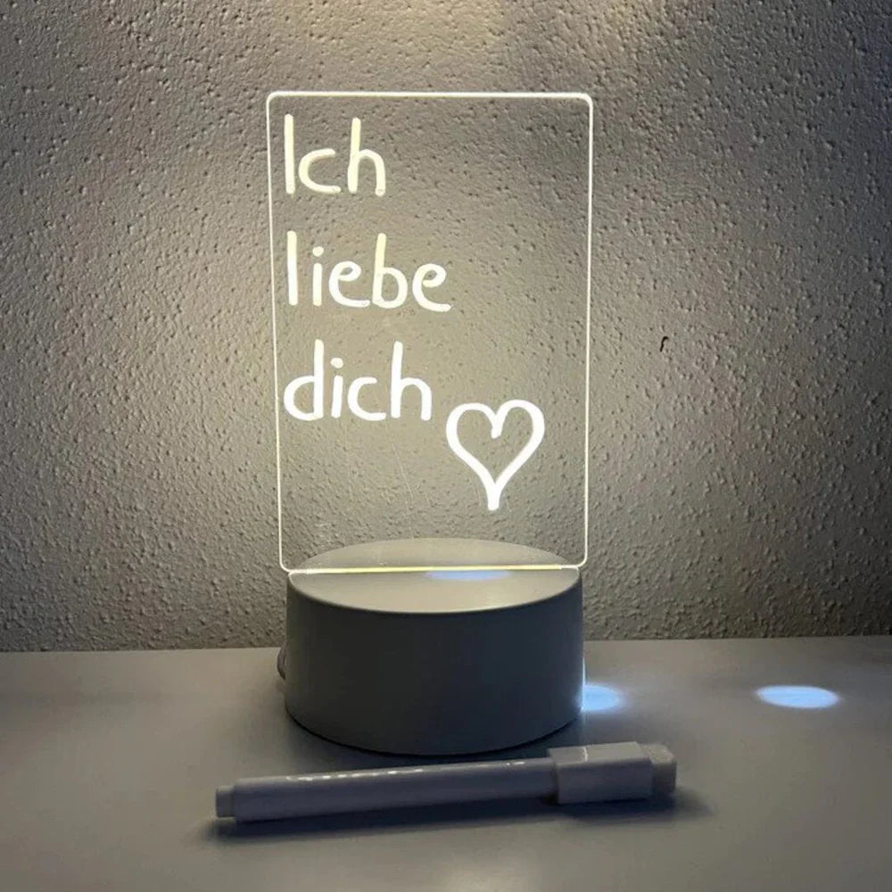 Illuminate Magic Notepad - GlowPad-Warm Light (light without switch) + wipe + open-State of Style